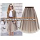 Waimaotong Factory Made Pleated Young Girl Midi Skirts Chiffon Pleated Fashion Skirts Women