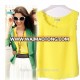 2017 Women Blouses Summer NEW Fashion Europe United States Wave Vest lace Ladies Chiffon Blouses Shirt sleeveless Tank Tops